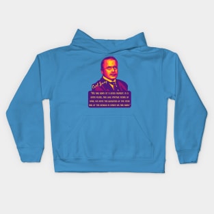 Carl Jung Portrait and Quote Kids Hoodie